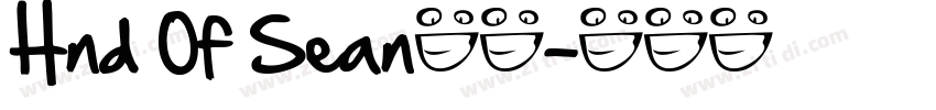Hnd Of Sean字体字体转换